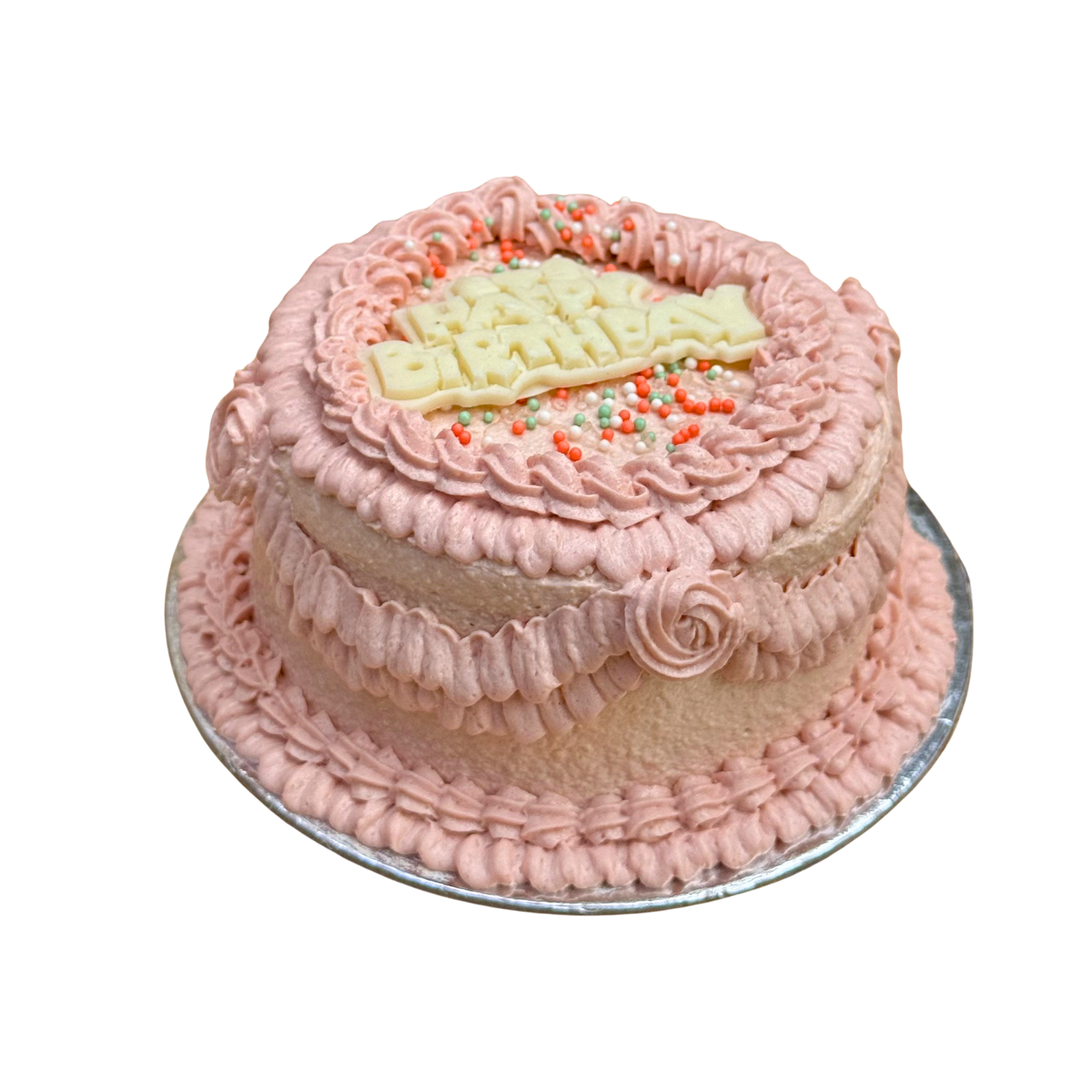 Vintage Birthday Cake